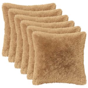 vidaXL Poduszka z poduszką HEERLEN 2 szt. Szarobeżowy Fleece PV