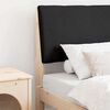 vidaXL Tapicerowane wezgłowie Czarny 75 cm Lite drewno sosnowe