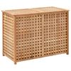 vidaXL Kosz na pranie, 87,5x46x67 cm, lite drewno orzechowe