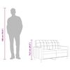 vidaXL Sofa 2-osobowa, jasnoszara, 140 cm, tapicerowana tkaniną