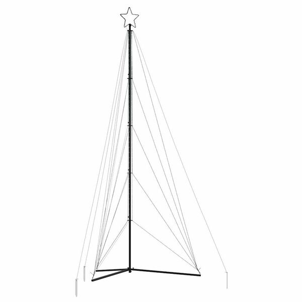 vidaXL Choinka LED 615 LED Kolorowa 404,5 cm