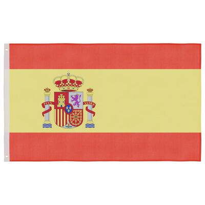 vidaXL Flaga Hiszpanii z masztem, 6,23 m, aluminium