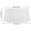 vidaXL Osłona pod choinkę, biała, Ø56x23 cm, plastikowa