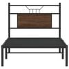 vidaXL Ł&oacute;żko bez materaca, brązowy dąb, 90x190 cm