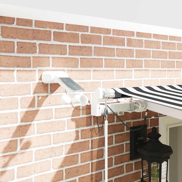 vidaXL Automatyczna markiza z LED, antracytowo-biała, 600x300 cm