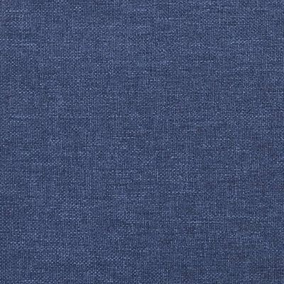 vidaXL Łóżko kontynentalne z materacem, niebieskie 120x190 cm, tkanina