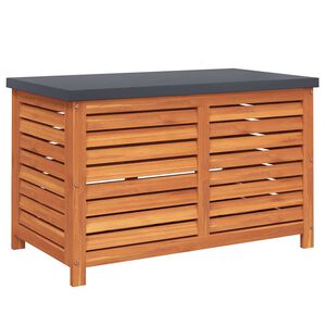 vidaXL Skrzynia ogrodowa, 90x48x55 cm, lite drewno eukaliptusowe