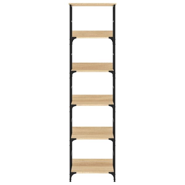 vidaXL Regał na książki Sonoma Oak 50x33x188,5 cm Drewno konstrukcyjne