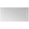 vidaXL Lustro łazienkowe LED przezroczysty 40 x 20 cm szkło hartowane