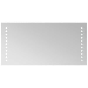 vidaXL Lustro łazienkowe LED przezroczysty 40 x 20 cm szkło hartowane