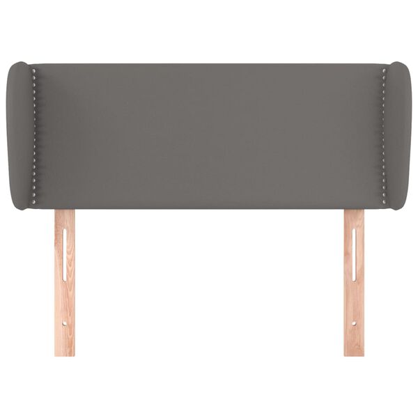 vidaXL Zagł&oacute;wek uszak, szary, 103x23x78/88 cm, sztuczna sk&oacute;ra