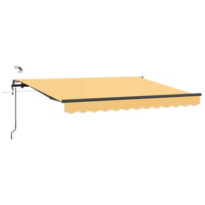 vidaXL Markiza wysuwana piaskowy 400 &times; 300 cm Poliester