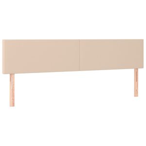 vidaXL Zagł&oacute;wki, cappuccino, 160x5x78/88 cm, sztuczna sk&oacute;ra
