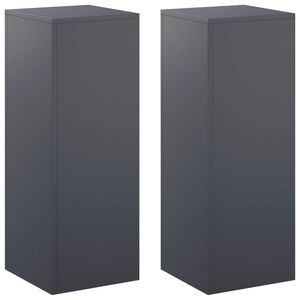 vidaXL Stojak na rośliny 2 pcs antracytowy 30 x 30 x 80 cm