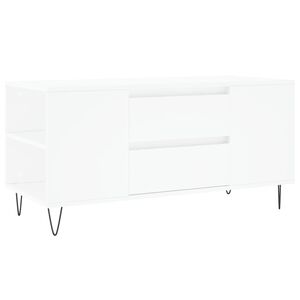 vidaXL Stolik kawowy, biały, 102x44,5x50 cm, materiał drewnopochodny
