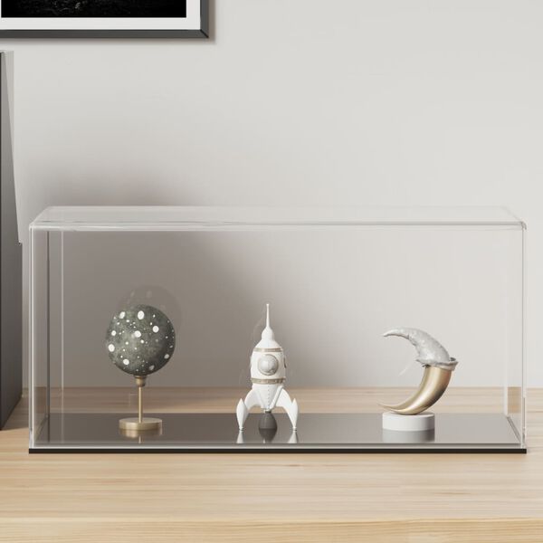 vidaXL Pudełko ekspozycyjne, przezroczyste, 30x15x14 cm, akrylowe