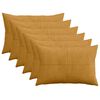 vidaXL Poszewka na poduszkę 6 pcs ALMELO ż&oacute;łty 50 x 80 cm sztruks