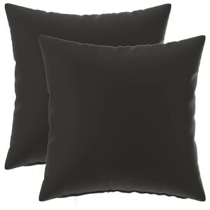 vidaXL Poszewka na poduszkę 2 pcs HEERLEN Czarny 30 x 30 cm Poliester