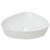 vidaXL Ceramiczna umywalka tr&oacute;jkątna 50,5 x 41 x 12 cm, biała