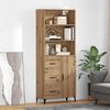 vidaXL Highboard z szufladą Dąb rzemieślniczy 69,5 x 34 x 180 cm