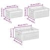 vidaXL Kosze do przechowywania 3 pcs Naturalny 40 x 30 x 18 cm