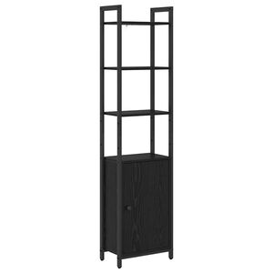 vidaXL Szafka na książki 6 poziom&oacute;w 40 x 24 x 161 cm Czarny Dąb