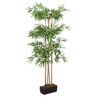 vidaXL Sztuczny bambus, 380 liści, 80 cm, zielony