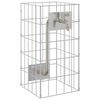 vidaXL Kran Gabionowy Srebrny 26 x 25 x 50 cm Stal nierdzewna