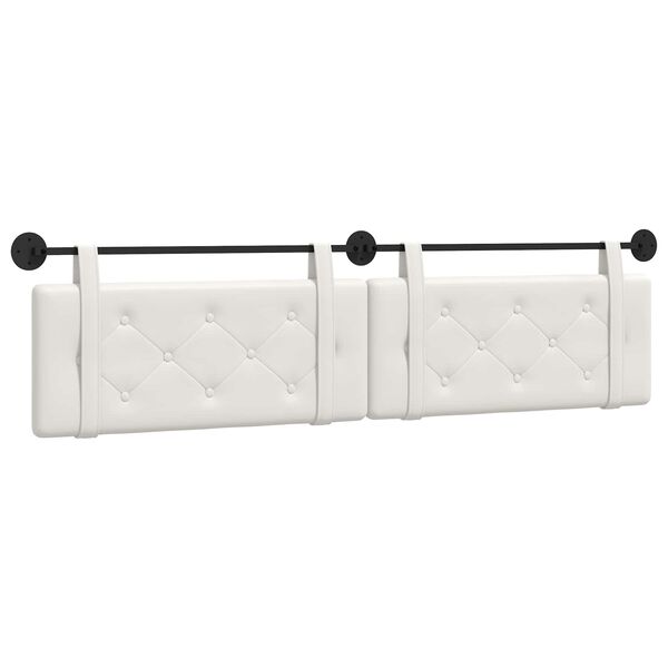 vidaXL Wisząca Głowa Biały 210 x 55 x 5 cm Sk&oacute;ra ekologiczna