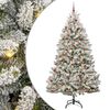 vidaXL Sztuczna choinka 270 cm 300 LED Ciepła biel PVC i stal