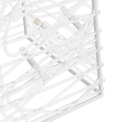 vidaXL Zestaw stożków dekoracyjnych z zimnym, białym LED, 60/90/120 cm
