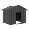 vidaXL Buda dla psa z dachem, 131x101x102 cm, stal galwanizowana