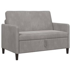 vidaXL Sofa z miejscem do przechowywania jasnoszary 122 x 78 x 87 cm
