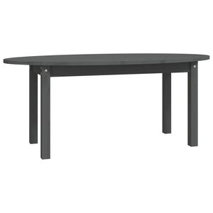 vidaXL Stolik kawowy, szary, 110x55x45 cm, lite drewno sosnowe