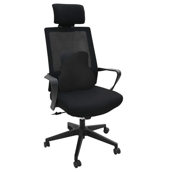 vidaXL Poduszka Z regulacją Czarny 40 x 40 x 11 cm Pianka z pamięcią