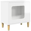 vidaXL Koty Dom Błyszcząca biel 51 x 30 x 52 cm Drewno inżynieryjne