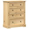 vidaXL Komoda Corona, 92x48x114 cm, lite drewno sosnowe