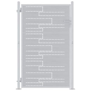 vidaXL Brama ogrodowa 85 x 144 cm Stal nierdzewna srebrny Zamykane