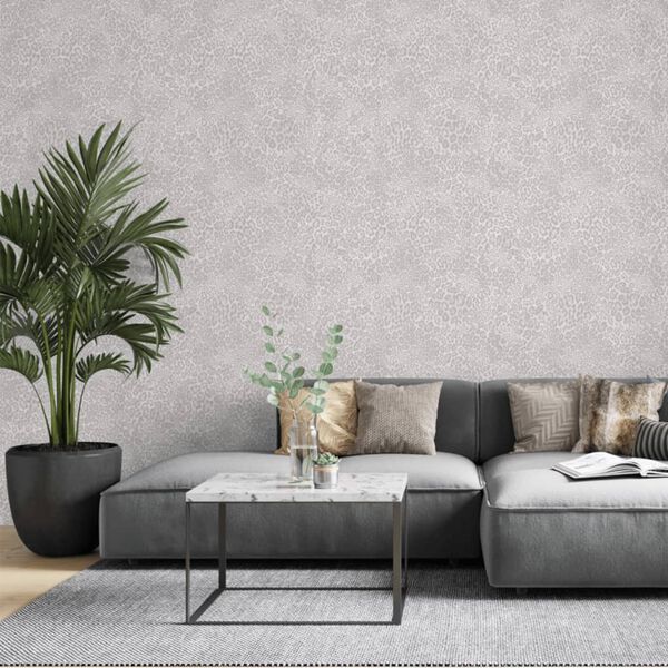 Noodwand Tapeta Leopard Print, beżowa