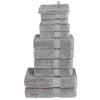 vidaXL 12-częściowy zestaw ręcznik&oacute;w premium SOLUND, szary, 600 g/cm&sup2;