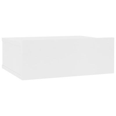 vidaXL Wisząca szafka nocna, biała 40x30x15 cm materiał drewnopochodny