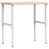vidaXL Stolik roboczy, 100x60x(73-99,5) cm, drewno dębowe, prostokątny