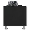 vidaXL Sofa 3-osobowa ze sk&oacute;ry syntetycznej, czarna