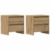 vidaXL Szafka Nocna 2 pcs Dąb rzemieślniczy 45 x 34 x 44,5 cm