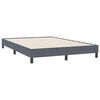 vidaXL Ł&oacute;żko Box Spring bez materaca Ciemnoszary 140x220 cm Aksamit