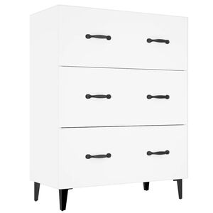 vidaXL Szafka, biała, 69,5x34x90 cm, materiał drewnopochodny