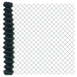 vidaXL Ogrodzenie łańcuchowe 10 x 1,6 m Stal zielony