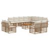 vidaXL Zestaw sof na zewnątrz 13 szt. 12-osobowe