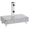 vidaXL Stojak pod parasol, jasnoszary, 45x25x8,3 cm, granitowy