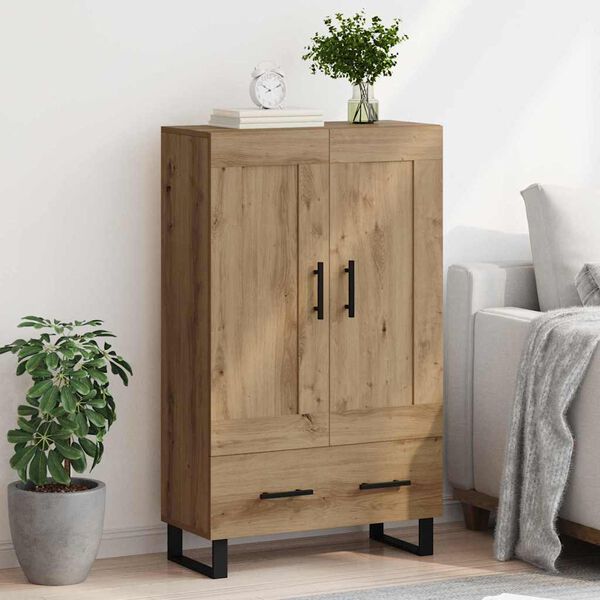 vidaXL Highboard z szufladą Dąb rzemieślniczy 69,5 x 31 x 115 cm